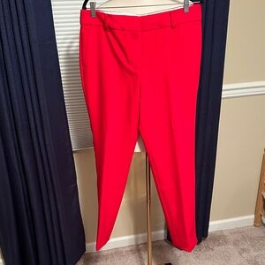 Talbots Bright Red Ankle Pants